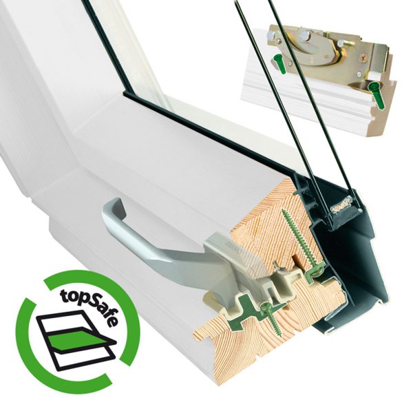 FAKRO® tuimeldakraam met kunststof beschermlaag FTU-V P2 - Afbeelding 32