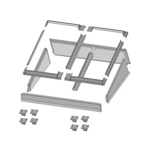 FAKRO® platdakopstand EFW B2/1